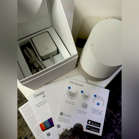 NEARLY NEW Google Home Voice-Activated Speaker - Picture 3 of 4